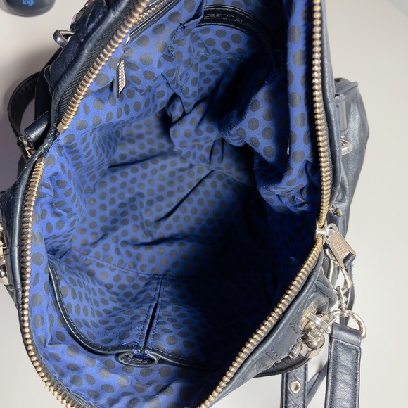 Rebecca Minkoff Studded Cupid Satchel Black Color With Gold tone Hardware - Picture 14 of 16